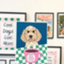 Personalised Dog Mum Coffee Club Checkerboard Print, thumbnail 12 of 12