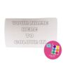 Colour Me In Marshmallow Kit Personalised Gift, thumbnail 2 of 7