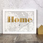 Personalised Home / Love / Family Map Print With Foil, thumbnail 3 of 7