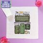 Birthday Gift For Gardeners Personalised Birth Year Handkerchief Pair, thumbnail 2 of 6
