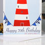 Personalised Lighthouse Age Birthday Card, thumbnail 2 of 12