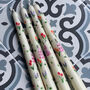 Hand Painted Cottage Garden Flower Candles, thumbnail 3 of 4
