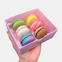 Congratulations Iced Biscuits And Macarons Hamper Gift, thumbnail 5 of 6