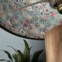 Gladys Tussock Green Tweed Floral Lined Drum Lampshades, thumbnail 3 of 9