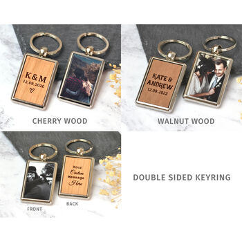 Personalised Dad Photo Keyring Father's Day Gift, 6 of 8