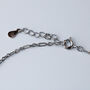 Sterling Silver Rectangle Link Chain Anklet, thumbnail 2 of 4