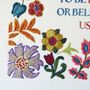 William Morris Beautifully Quote Embroidery Kit, thumbnail 2 of 7