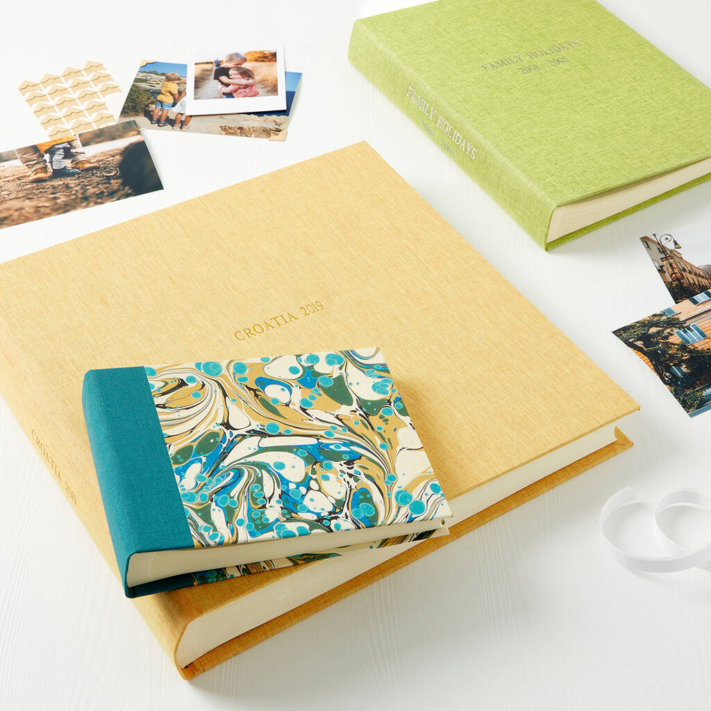 Personalised Bright Colourful Photo Album By Harris & Jones Ltd