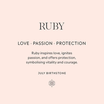 July Birthstone Ruby Gold Plated Huggie Hoop Earrings, 9 of 12
