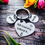 Personalised Family Heart Silver Keychain, thumbnail 3 of 8