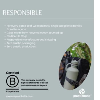 1200ml Tough Stainless Steel Lightweight Bottle, 6 of 6