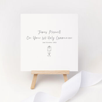 Personalised 1st Holy Communion Card, 2 of 6
