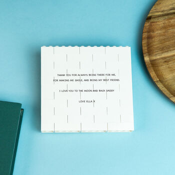 Dad Definition Printed Lego Brick Puzzle Block: Fun Heartfelt Gift For Desk, 2 of 3