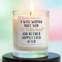 Retirement Gift For Her Funny Outta Here Candle, thumbnail 1 of 6