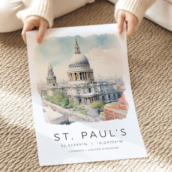 London Travel Poster Of St Paul's Cathedral, 3 of 7