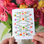 Flower Mother's Day Card With Pom Poms, thumbnail 6 of 6