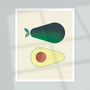 Avocado Giclée Art Print 5x7 / 10x8, thumbnail 2 of 3