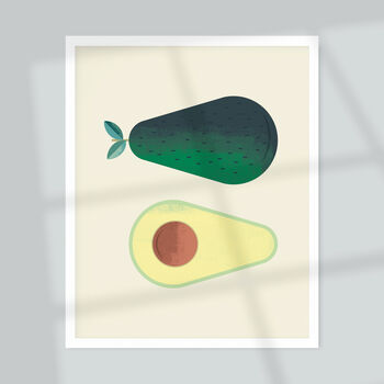 Avocado Giclée Art Print 5x7 / 10x8, 2 of 3