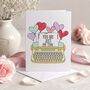 Funny Just My Type Valentine’s Card, thumbnail 3 of 6