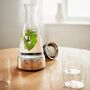 Water Carafe With Cooling Pad In Stand Stainless Steel, thumbnail 2 of 3