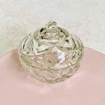 Antique Crystal Cut Glass Lidded Jam Pot / Bonbonniere ~ Seven, 6 of 12