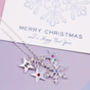 Design Your Own Birthstone Snowflake Necklace, thumbnail 3 of 8