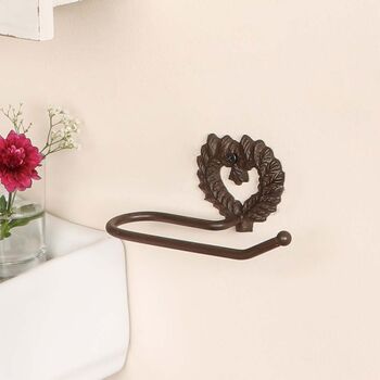 Coeur D'amour Wall Mounted Toilet Roll Holder, 3 of 3