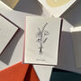 Hand Printed Floral Mothers Day Card, thumbnail 1 of 2