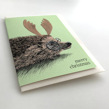 Hedgehog Christmas Card, 4 of 8