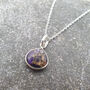 Amethyst February Birthstone Sterling Silver Necklace, thumbnail 1 of 5