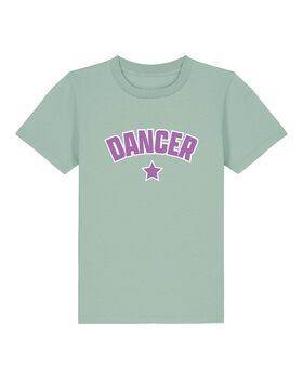 College Style Dancer Kids T Shirt, 2 of 4