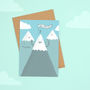 'You Did It! Mountain Peak' Congratulations Card, thumbnail 1 of 1