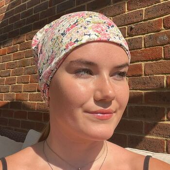 Chemo Turban Cancer Scraves Beanie Hat Bandana, 4 of 12