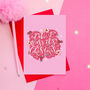 Pack Of Six 'Take It Easy' Calligraphy Christmas Cards, thumbnail 3 of 4