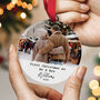 First Christmas Mr And Mrs Photo Personalised Ornament 2025, thumbnail 1 of 9