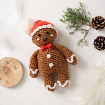 Gingerbread Man Crochet Kit, 2 of 12
