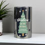 Personalised Christmas Tree Smoked Glass LED Candle, thumbnail 4 of 4