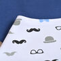 Personalised Set Of Three Bandana Bibs For Baby Boy: Moustache And Wild Designs, thumbnail 2 of 4