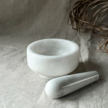Luxury White Marble Pestle And Mortar, 6 of 6