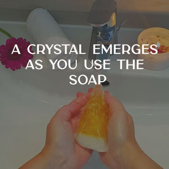 Valentine's Gift Onyx Ritual Hamper For Men – Luxury Crystal Candle, Aromatherapy Bracelet, Orange Blossom Crystal Soap, 7 of 10