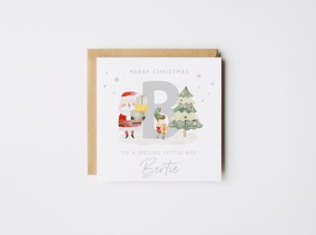 Personalised Son Initial Christmas Card *Fully Personalised, 3 of 4