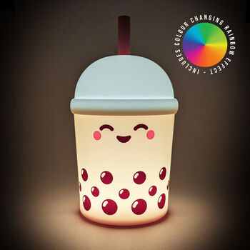 Bubble Tea Light – Soft Touch Colour Changing Novelty Lamp, 3 of 5