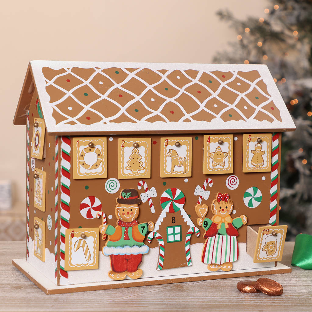 Festive Fun Gingerbread House Advent Calendar By Dibor