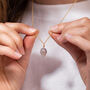 Moonstone Leaf Necklace, thumbnail 1 of 6