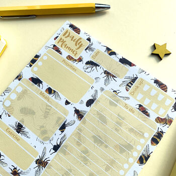 Bees Daily Planner Notepad, 6 of 7