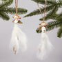 G Decor Set Of Two Adorable Angel Christmas Decorations, thumbnail 1 of 3