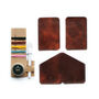 Personalised Leather Card Holder Kit Be The Maker, thumbnail 9 of 9