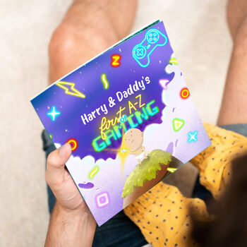 Personalised Father's Day Dad And Baby Gaming Book, 10 of 10
