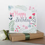 Happy Birthday Bouquet Card, thumbnail 1 of 2