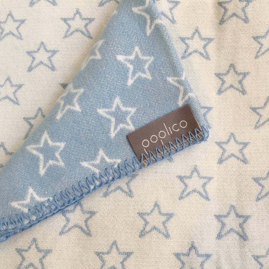 Cotton Baby Swaddle Blanket Stars By Poplico